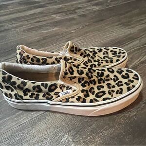 Slip in leopard print womens Vans